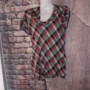 Plaid blouse